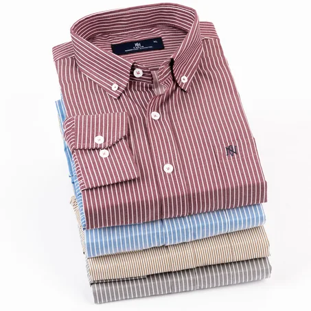 قميص مقلم اكمام طويلة -L25