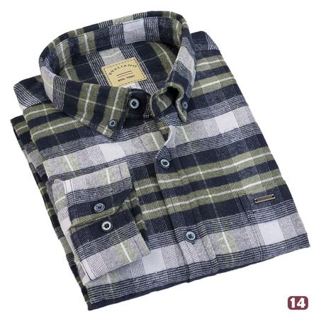 شيميز كاروهات شتوي جوخ -CH5