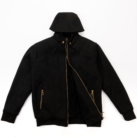 جاكيت رجالي جوخ بطانة فرو -J20