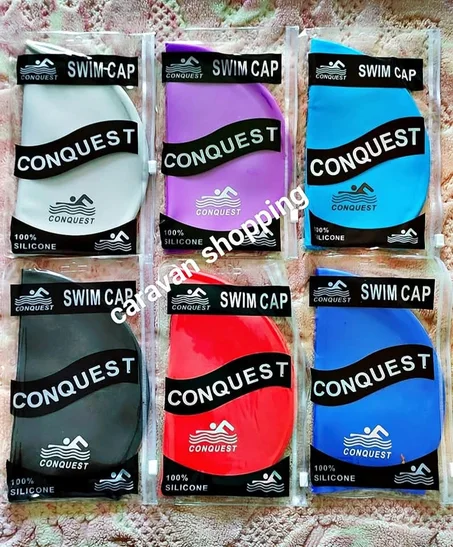 Bonnet de natation en silicone, Conquest