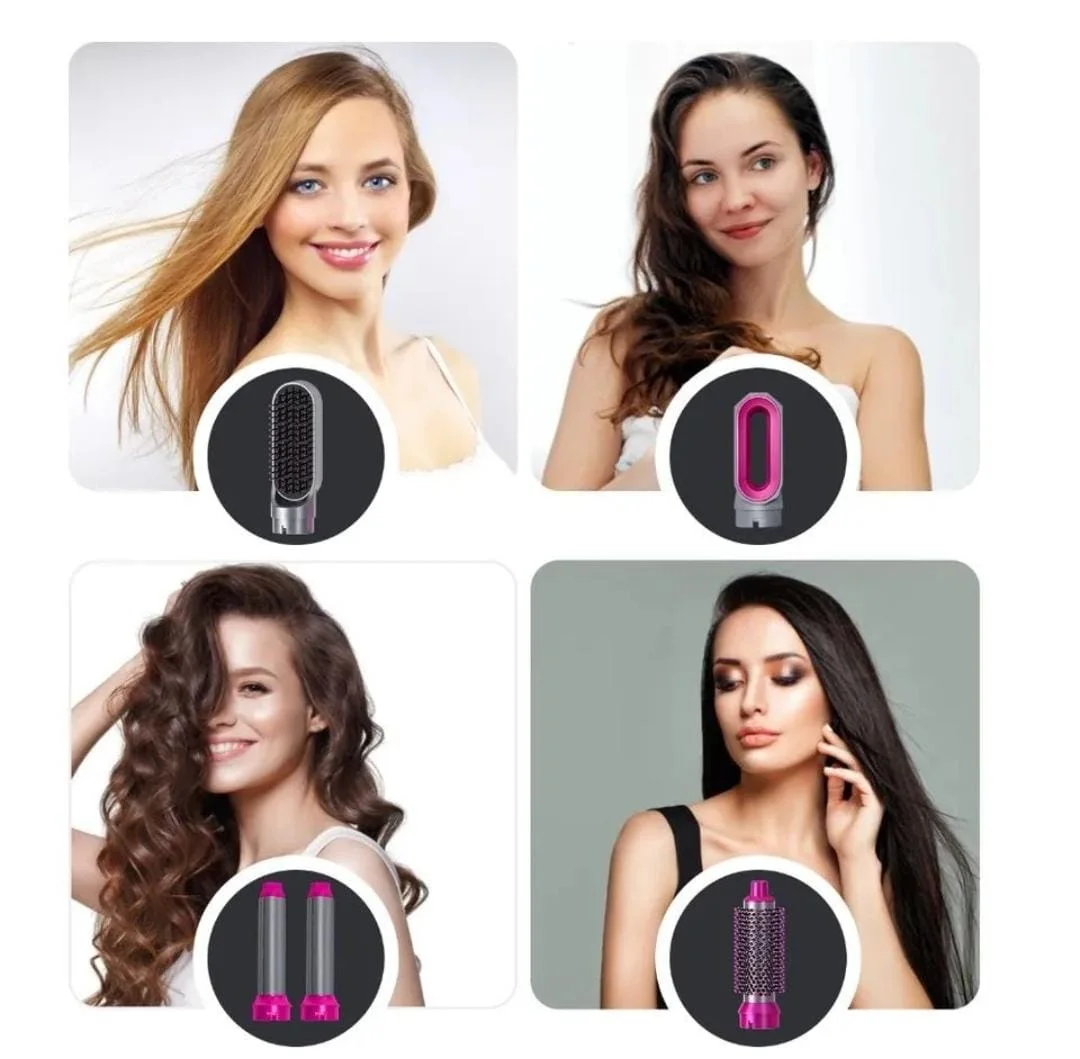 hot Air Styler 5in 1 الأصلي💯 غتهناي من صالونات التجميل لتسريح وتصفيف شعرك بأقل تكلفة و فأسرع وقت ...