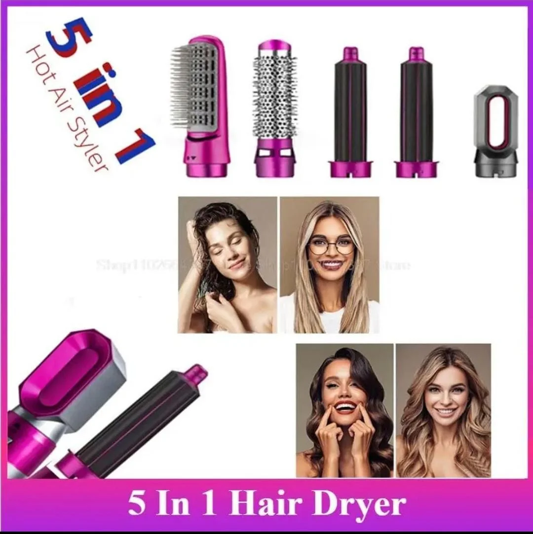 hot Air Styler 5in 1 الأصلي💯 غتهناي من صالونات التجميل لتسريح وتصفيف شعرك بأقل تكلفة و فأسرع وقت ...