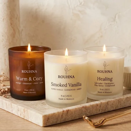 Candles jars