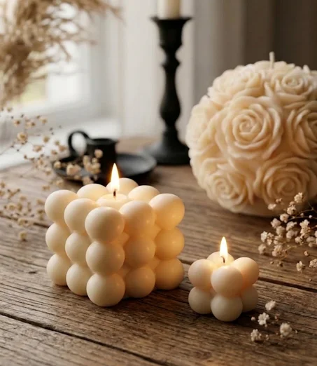 Duo de Bougies "Bulles de Douceur"