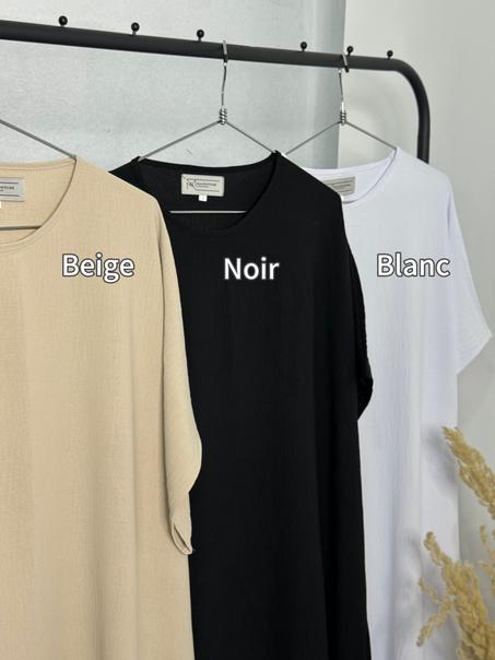 Sous Robe en crêpe froissé