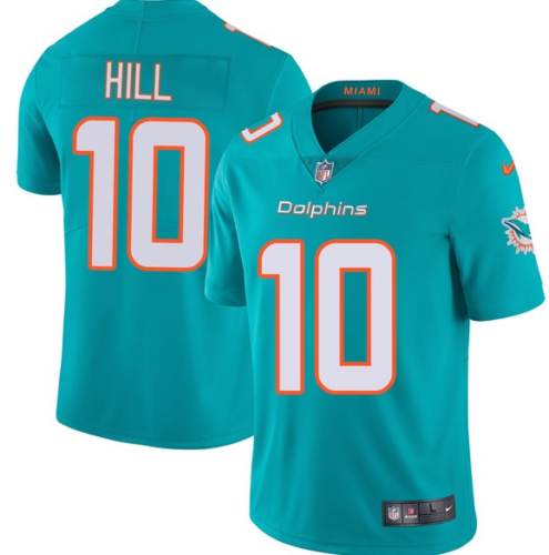 Miami Dolphins Tyreek Hill Jersey Limited Vapor Untouchable Aqua NO.10