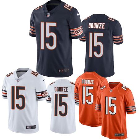 Chicago Bears #15 Rome Odunze White 2024 Draft Vapor Stitched