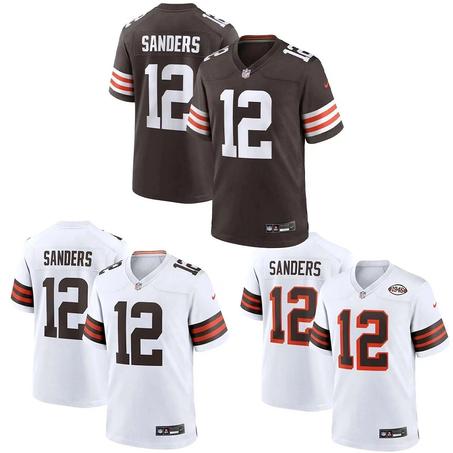 Men's Cleveland Browns Shedeur Sanders Brown #12 2025 Stitched Jersey