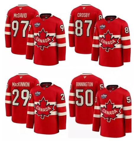 Men's Canada Red 2025 4 Nations Face-Off Stitched Jersey