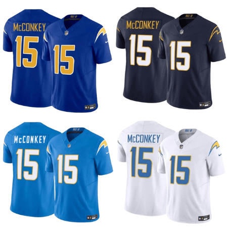 Los Angeles Chargers #15 Ladd McConkey 2024 Stitched Jersey