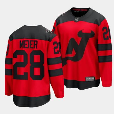 New Jersey Devils #28 Devils Timo Red 2024 Stadium Series Stitched Jersey