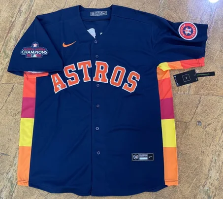 Men's Jeremy Pena #3 Houston Astros 2022 World Series Stitched Jersey