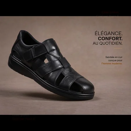 Sandales Confortables Et Élégantes En Cuir