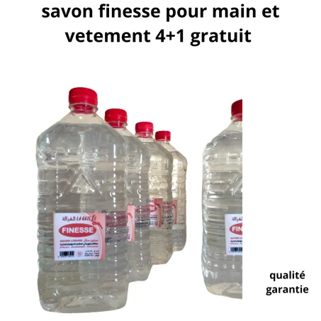 savon liquide finesse pour main et vêtement     4+1 gratuit