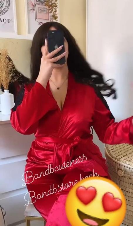 pyjama rouge  en velours