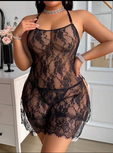 nuisette romantique avec string