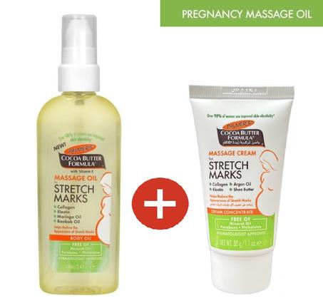 Palmer'S Huile de Massage pour Vergetures 100ml + Crème Massage 30g