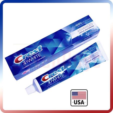 Crest 3D White Advanced Triple Whitening, 158g -  Made in USA