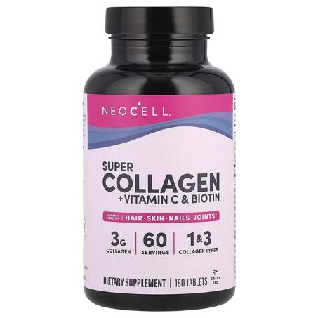 Neocell Super Collagène + Vitamine C Avec Biotine, 180 Comprimes