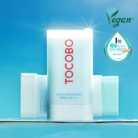 TOCOBO, Cotton Soft Sun Stick SPF50 PA++++ High Protection 19g - Made in Korea