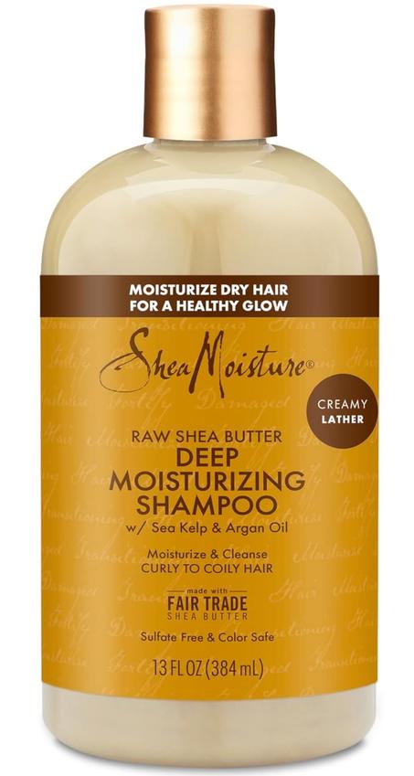 Shea Moisture Shampooing au Beurre de Karité Cru, Argan, Hydratant en profondeur - 384ml