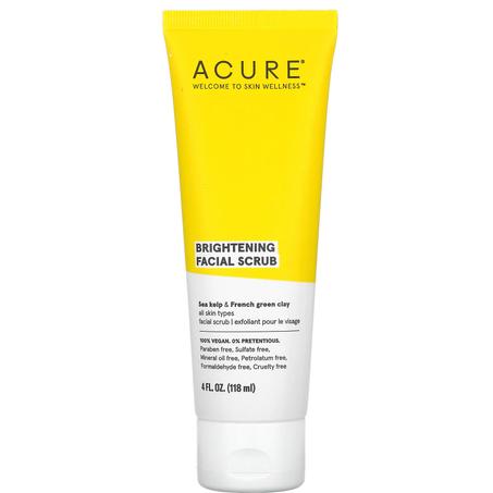 Acure Organics Gommage visage éclaircissant, tous types de peau 118 ml