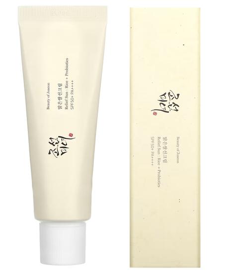 Beauty of Joseon Soulagement du soleil : Riz + Probiotiques, PA ++++ SPF 50+, 50 ml