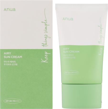 Anua Airy Sun Crème Solaire SPF50+ PA++++ - 50ml