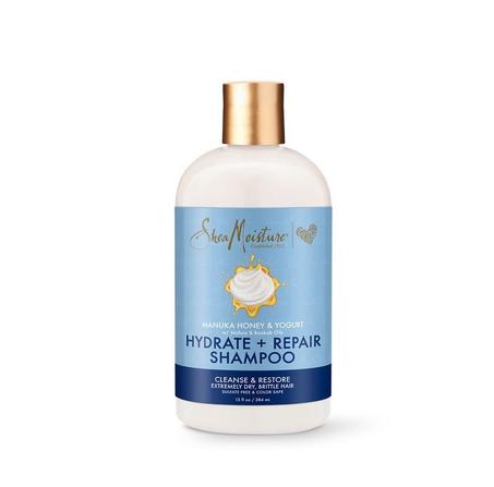 Shea Moisture Shampooing Hydratant et Réparateur au Miel de Manuka et Yaourt, 384ml