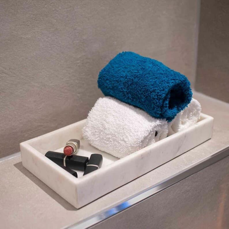 Plateau rectangulaire blanc