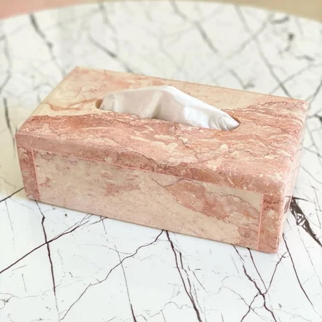 Boîte à mouchoirs rose