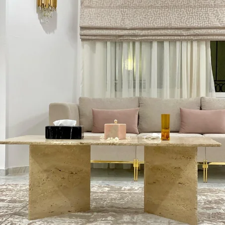 Table basse Travertin