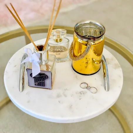 Plateau circulaire avec socles