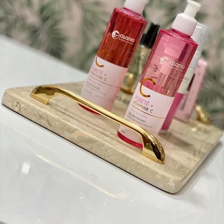 Plateau rectangulaire beige