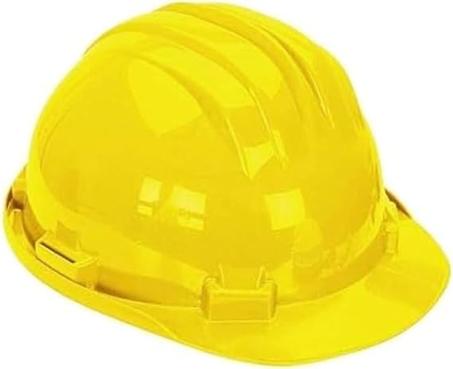casco de seguridad amarillo