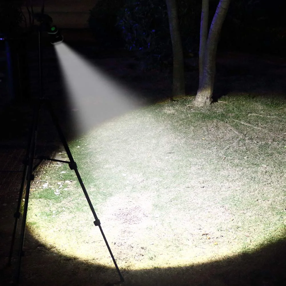 Lampes de poche LED haute puissance 2000LM, torche tactique avec affichage lumineux, recharge USB, camping, pêche, lanterne d'urgence