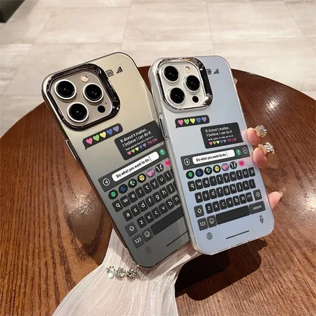 Étuis de téléphone avec clavier pour chat