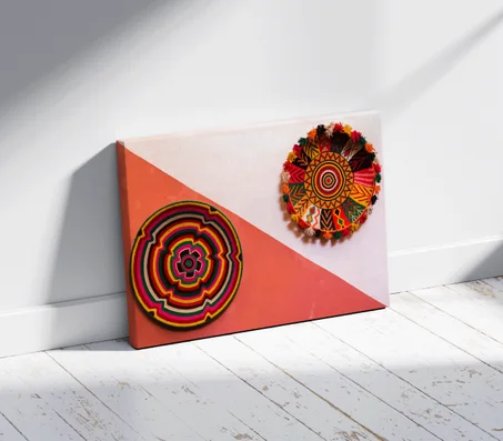 Assiettes décoratives artisanales