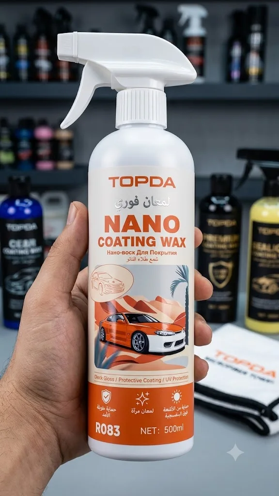 بخاخ نانو لحماية وتلميع طلاء السيارة Nano Coating Wax Spray – لمعان فوري وحماية طويلة