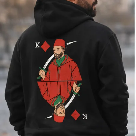 👑 Hoodie Afuus – King (Tarbouche)