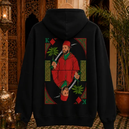 👑 Hoodie Afuus – King (Tarbouche)