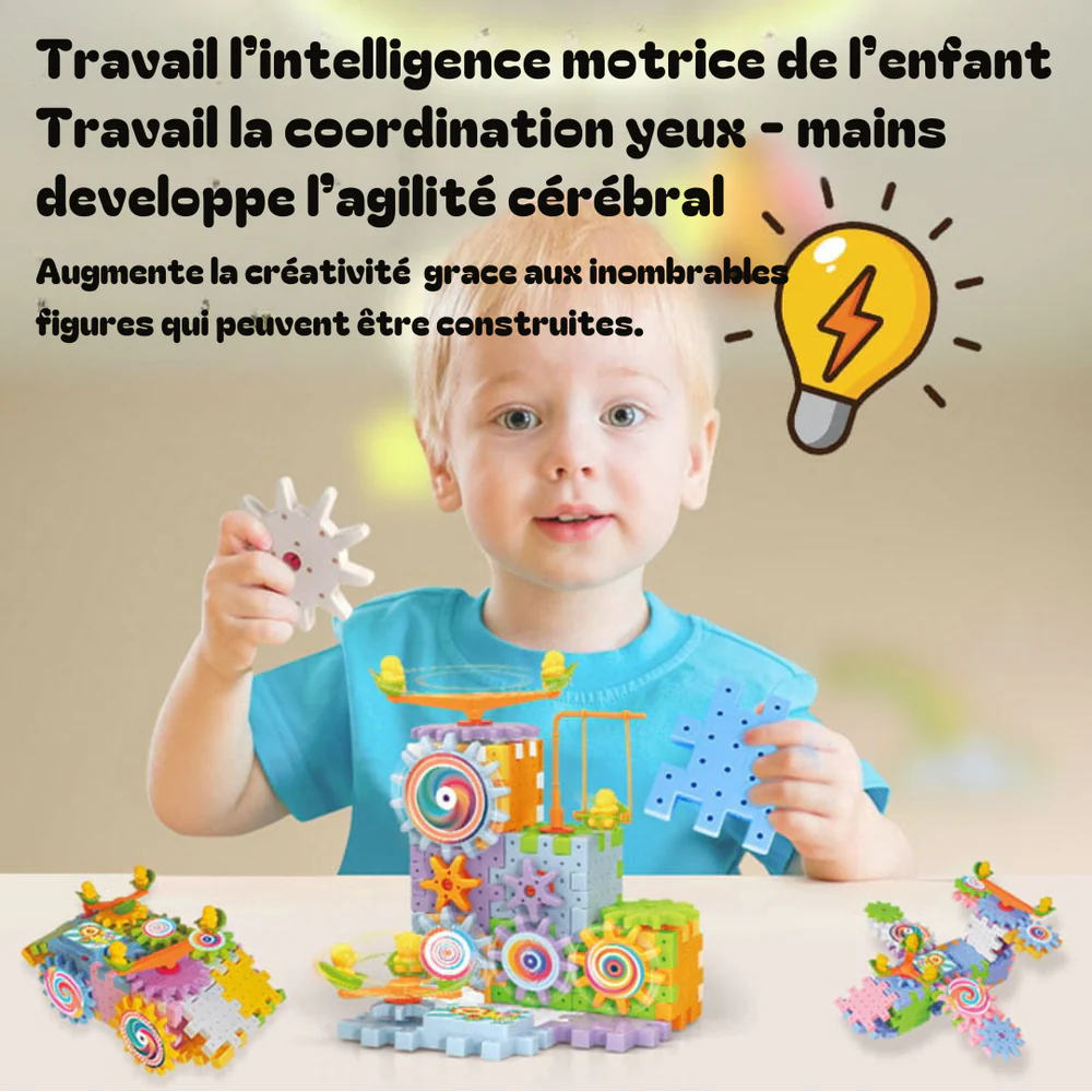 Jouet éducatif avec blocs d