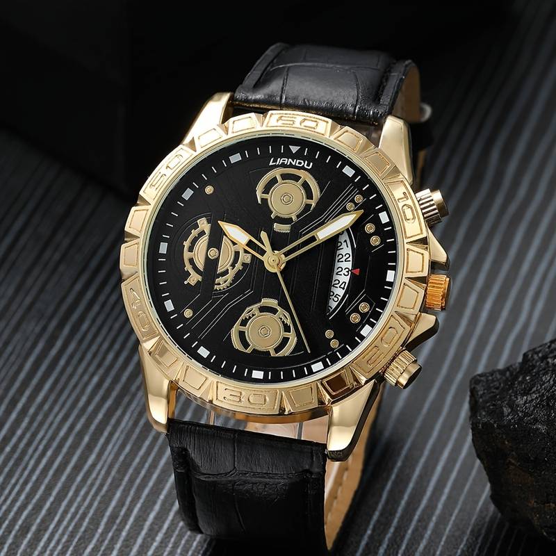 Ensemble homme classe Montre élégante & Bracelets king