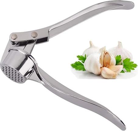 Prensa de ajo profesional Jasdwin para cocina, picadora de ajo y jengibre británica, peladora resistente, trituradora de ajo, fácil de usar, fácil de limpiar y duradera
