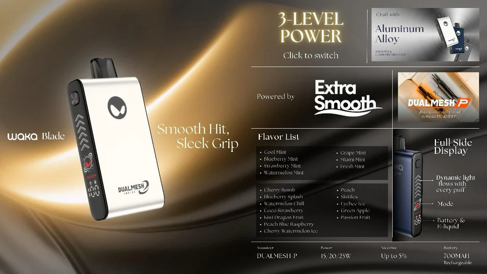 Waka Blade 33000 Puffs 5% - 260 DH