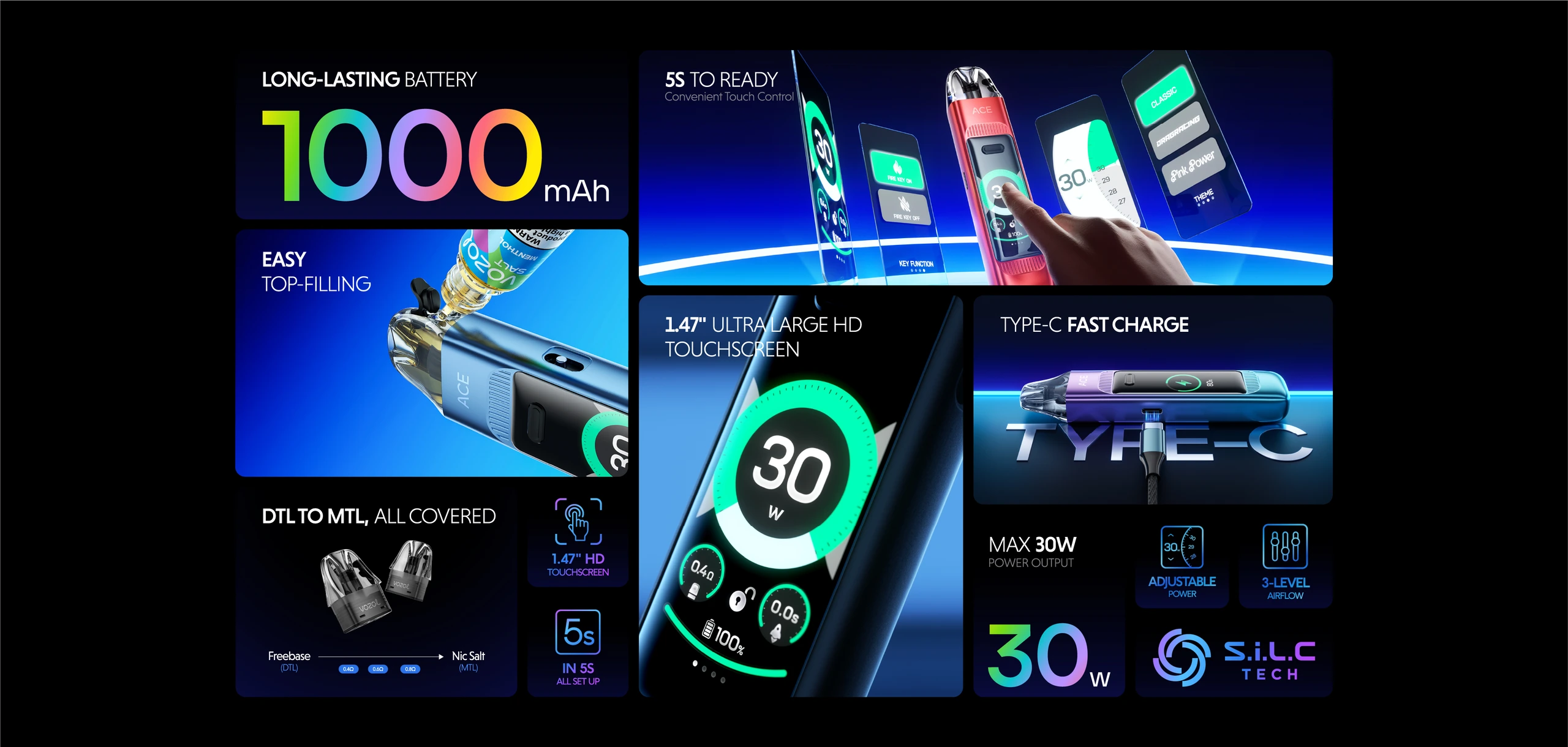 Vozol Ace Max - Pod Vape Kit