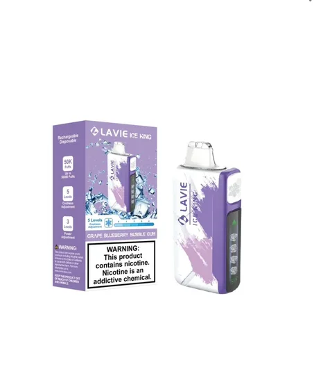 LAVIE ICE KING 50K - Grape Blueberry Bubble Gum