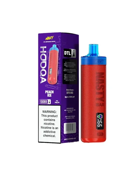 Nasty HOOQA 10K - Peach ice