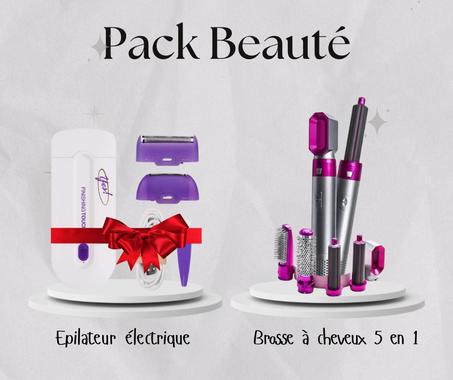 جهاز إزالة الشعر الكهربائي + فرشاة شعر 5 في 1