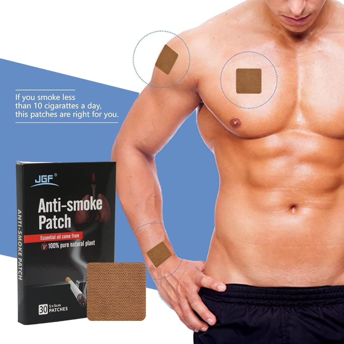 رقعة التوقف عن التدخين (30 قطعة) - طبيعي 100 %